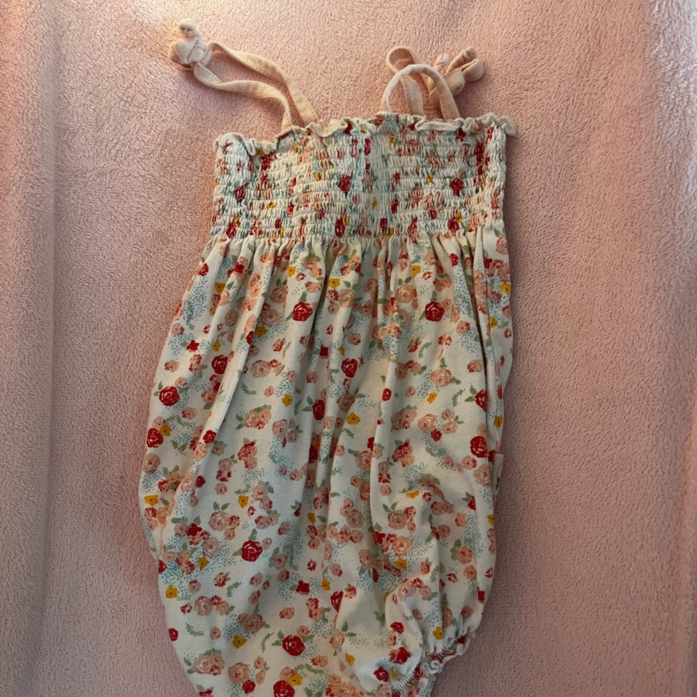 Burt’s Bee Baby Organic Cotton Bubble Romper Size 12 Months